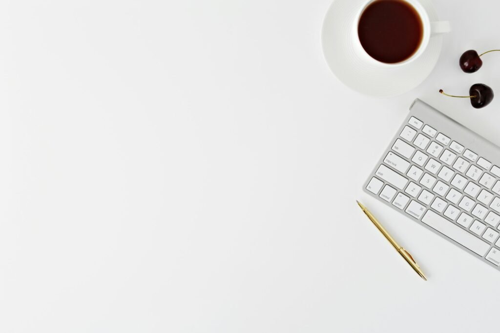 Minimal laptop workspace