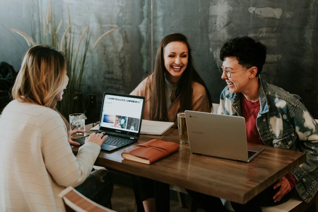 People working together in an office